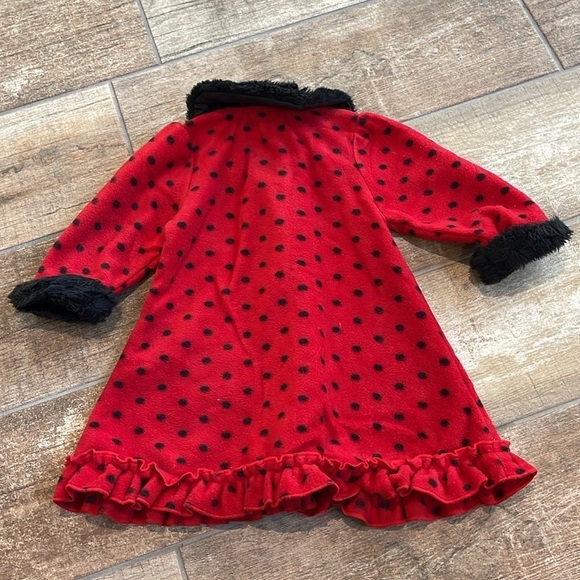Holiday Editions Baby Girls Red Coat Polka Dots Scotty Dog Size 12 months - Picture 3 of 4